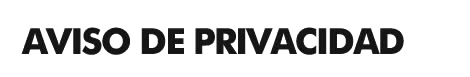 Aviso de Privacidad